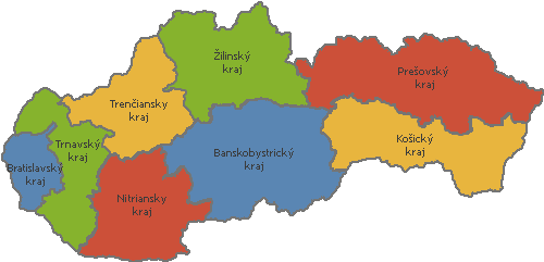 Pravidelnost Klasifikace titulek kraje na slovensku mapa Příjmy ...